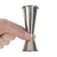 Beaumont cocktail barmaatje 25/50ml RVS Zilver