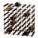 Wijnrek donker hout voor 42 flessen - Traditional Wine Racks