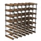 Wijnrek donker hout voor 42 flessen - Traditional Wine Racks