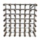 Wijnrek donker hout voor 42 flessen - Traditional Wine Racks