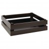 APS Superbox buffetkrat zwart GN 1/2 – stapelbare krat van massief hout