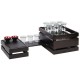APS Superbox buffetkrat zwart GN 1/2 – stapelbare krat van massief hout