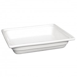 Olympia Whiteware GN 1/2 Schaal 65mm Diep - Wit Porselein