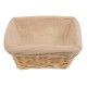 Olympia broodmand vierkant met hoes – bruin vlechtwerk 23x23cm