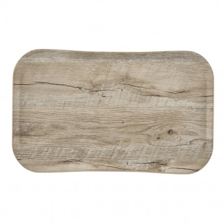 Cambro Versa dienblad 32x53cm rechthoekig – rustiek licht eiken decor
