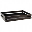 APS Superbox buffetkrat GN 1/1 zwart – stapelbare houten buffetkrat