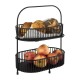 APS Etagère 2 Etages 310x170mm – Metaal & Hout, Helder