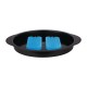 APS gekoelde buffetdisplay rond 350mm - Polystyreen, Helder