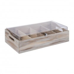 APS bestekbak met deksel 510 x 280mm – vintage design in hout