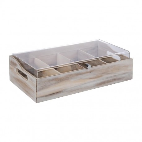 APS bestekbak met deksel 510 x 280mm – vintage design in hout