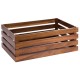 APS Superbox acaciahouten krat 555x350mm – stijlvolle presentatiekrat voor buffet en horeca