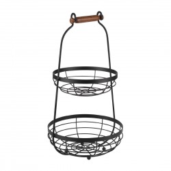 APS Etagere met 2 Mandjes 260 x 480 mm – Buffetuitrusting van Metaal & Hout