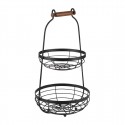 APS Etagere met 2 Mandjes 260 x 480 mm – Buffetuitrusting van Metaal & Hout