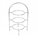 Olympia etagère voor borden tot 21cm - verchroomd buffetdisplay met 3 etages