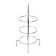 Olympia etagère voor borden tot 21cm - verchroomd buffetdisplay met 3 etages