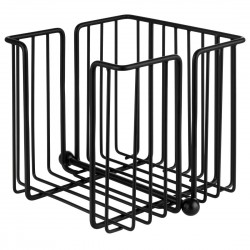 APS Urban servethouder zwart – metalen servettenhouder 190x190x180mm