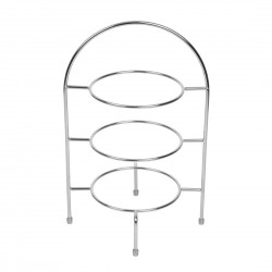 Olympia High Tea Standaard Chroom voor Borden tot 267 mm - Driedelige Etagère