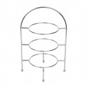 Olympia High Tea Standaard Chroom voor Borden tot 267 mm - Driedelige Etagère