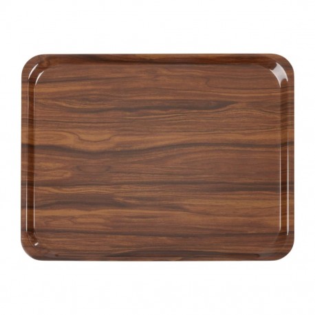 Cambro Capri Dienblad Walnoot 36x46 cm - Melamine, Bruin (24 stuks)
