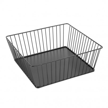 Olympia Wire Voedseldisplay Dienblad Vierkant Zwart – 280x280x100mm