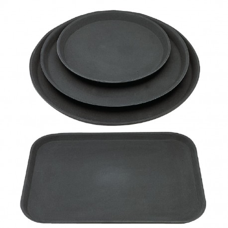Olympia Kristallon antislipdienbladen combo polypropyleen zwart – set van 12 stuks