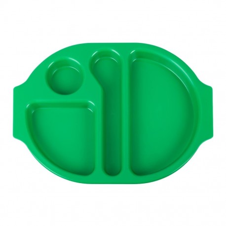 Olympia Kristallon dienbladen met vakken 37,5x27,8cm groen (10 stuks)