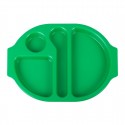 Olympia Kristallon dienbladen met vakken 37,5x27,8cm groen (10 stuks)