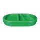 Olympia Kristallon dienbladen met vakken 32,2x23,6cm groen (10 stuks)