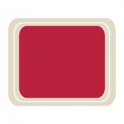 Roltex Original dienblad rood 42x32 cm - polyester & glasvezel