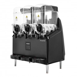 Polar U-Serie Slushmachine 3x 12L - RVS Drankdispenser Zwart