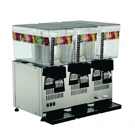 Santos 34-3A gekoelde drankdispenser 3x 12L – zilver