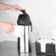 Nisbets Essentials RVS Thermoskan met Pomp 1,9L - Zilver