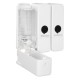 Jantex drievoudige douchedispenser wit – ABS badkameraccessoire