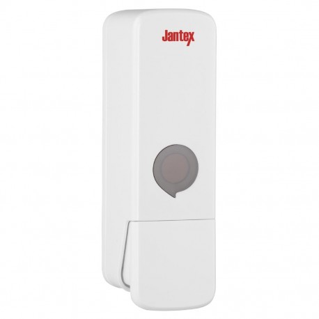 Jantex enkele douchedispenser wit – ABS wanddispenser voor badkamer