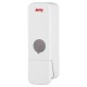 Jantex enkele douchedispenser wit – ABS wanddispenser voor badkamer