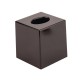 Zwarte vierkante tissue box Bolero – kunststof tissuehouder voor hotelkamer en receptie