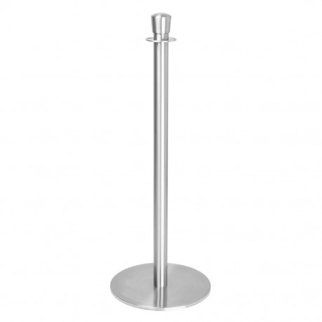 Bolero Vlakke Basis Barrièrepalen - Geborsteld RVS (2 stuks)