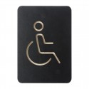 Pictogram Bord Rolstoel Zwart – Invaliden Toiletbord Multiplex