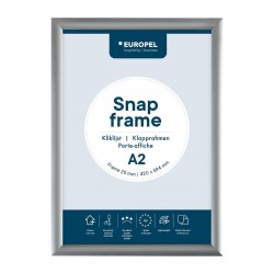 Europel Klaplijst A2 25mm Zilver – DTM Primera Display Sign van Geanodiseerd Aluminium