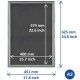 Europel Klaplijst A2 25mm Zilver – DTM Primera Display Sign van Geanodiseerd Aluminium