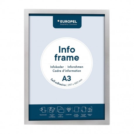Zelfklevende Infolijst A3 Zilver – Set van 2 Stuks | DTM Primera