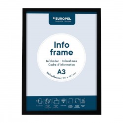 Zelfklevend Infokader A3 Zwart – Set van 2 Stuks | DTM Primera