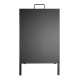 Olympia Metalen Stoepbord Met Draaghandvat 500x850mm - Zwart