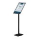 Vrijstaande Infostand A3 met Snap Frame – Zwart Geanodiseerd Aluminium