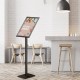 Vrijstaande Infostand A3 met Snap Frame – Zwart Geanodiseerd Aluminium