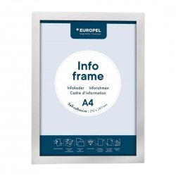 Zelfklevende Info Frame Set A4 Zilver – DTM Primera, 2 stuks