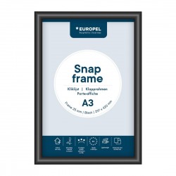 Europel Kliklijst A3 25mm Zwart