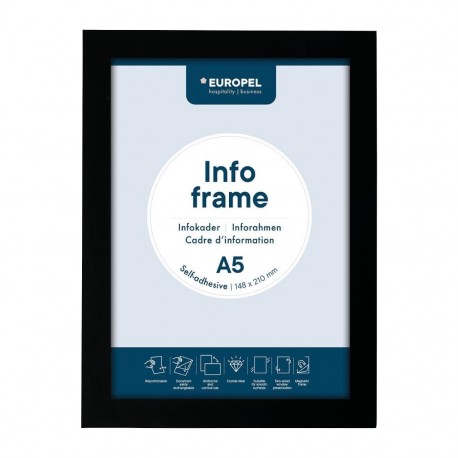 Zelfklevend Info Frame A5 Zwart - Set van 2 | DTM Primera