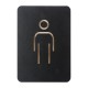 Europel Pictogram Teken Man Zwart – Herentoiletbord van DTM Primera