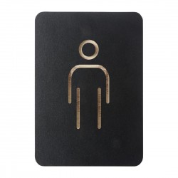 Europel Pictogram Teken Man Zwart – Herentoiletbord van DTM Primera